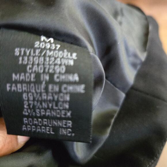 Mason by Suko Women Black Studded Bomber Jacket M Canadian Goth Punk Moto Baddie - Picture 10 of 12